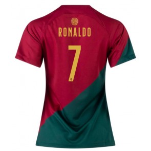 Portugal Cristiano Ronaldo #7 kläder Kvinnor VM 2022 Hemmatröja Kortärmad